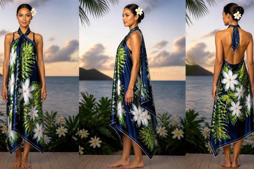Island Style Sarong and Pareo Tying Class 5