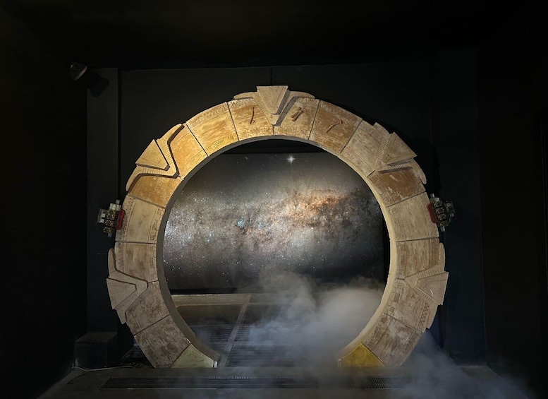 A circular viewing platform with a panoramic view of the galaxy. 2