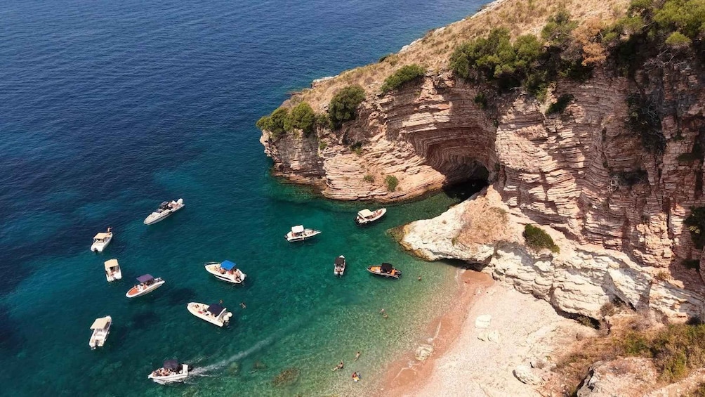 Picture 1 for Activity Ksamil: Pigeon Cave,3 Islands, Mirror Beach,(7 Destinations) 2