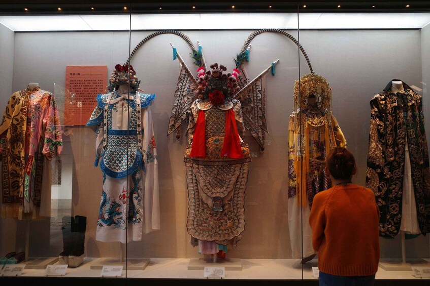 A museum display of traditional costumes. 4
