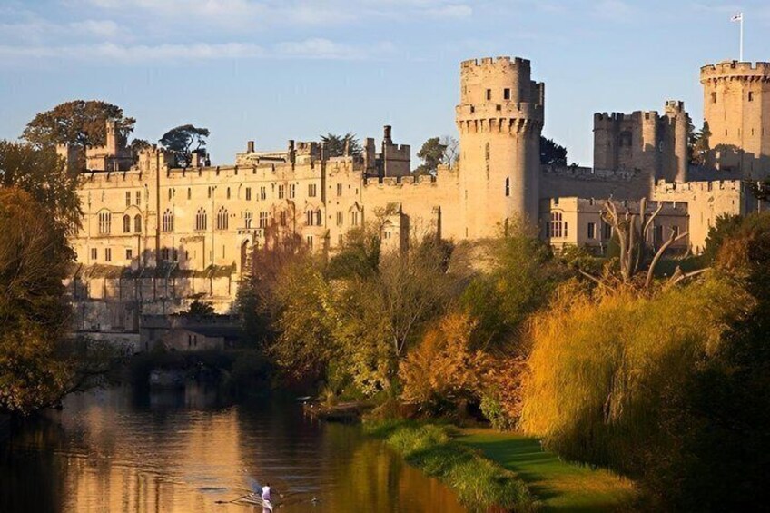 A castle with multiple towers and a moat. 3