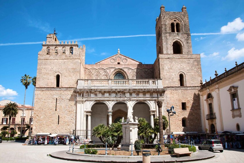 A historic church with two bell towers and a central dome. 1