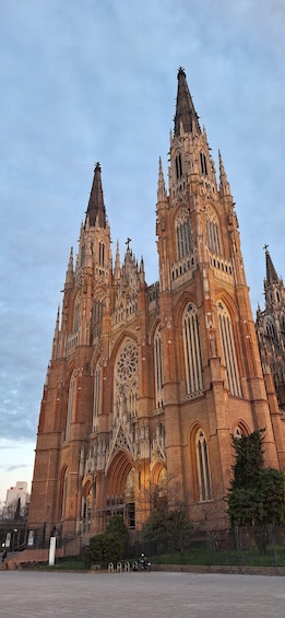 A large, ornate cathedral with twin spires and intricate architectural details. 4