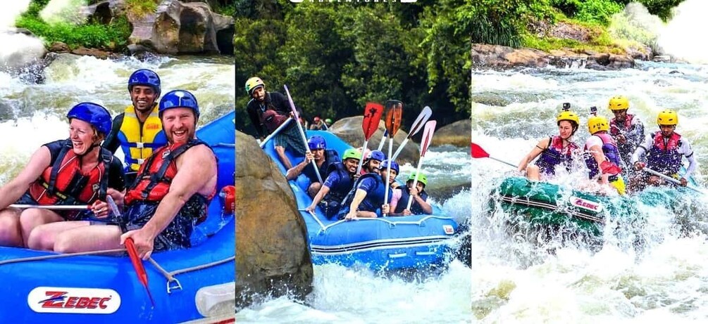 People rafting on a river. 1
