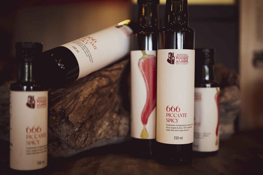 Bottles of 666 Piquant Spice with labels and a pepper illustration. 2
