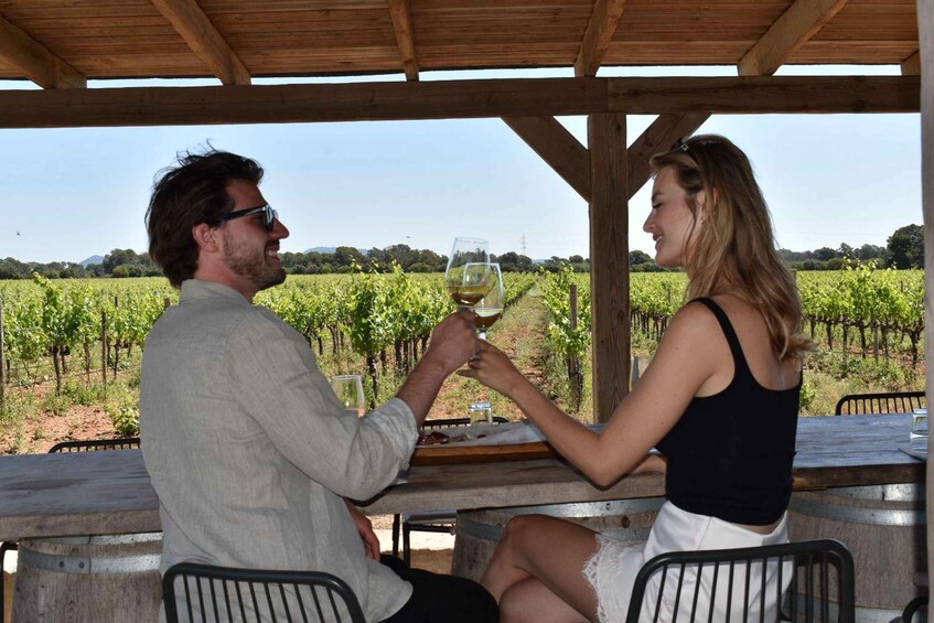 Wine moments with a view on the terrace of Bodegas Bordoy 1