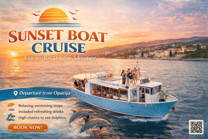 A sunset boat cruise with a view of a coastal town. 3