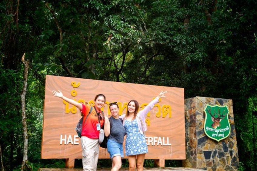 A sign with 'HAE FALL' and a deer emblem. 1