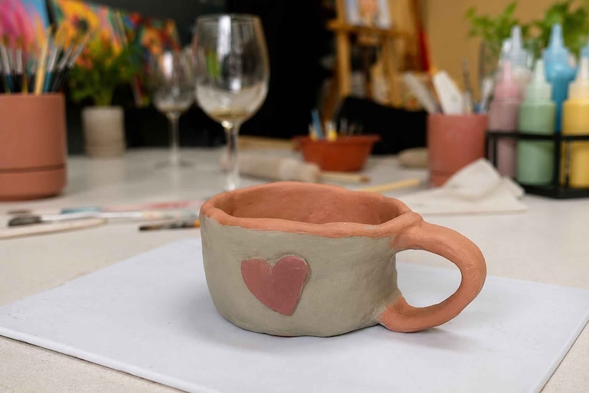 Picture 2 for Activity Madrid: Create your own ceramic piece accompanied by a glass of wine 3