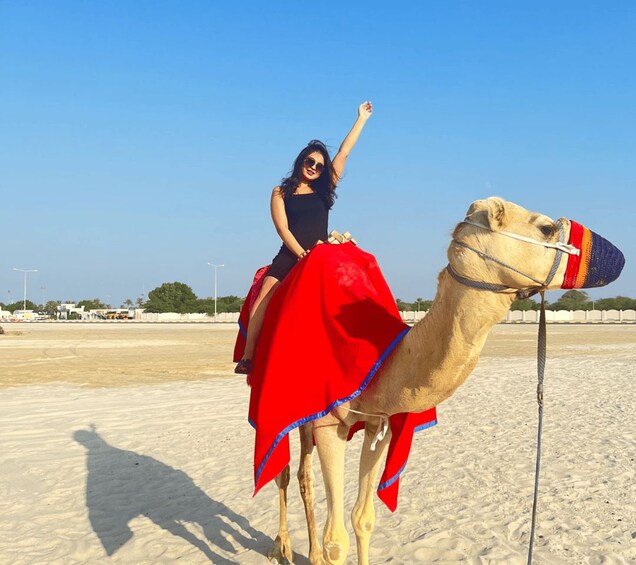 Picture 2 for Activity Doha: Desert Safari, Camel Ride, and Sandboarding Tour 5