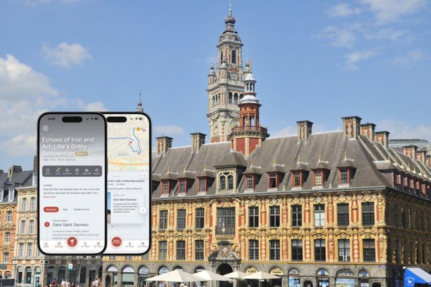 A historic building with ornate architecture and a tall tower. 1