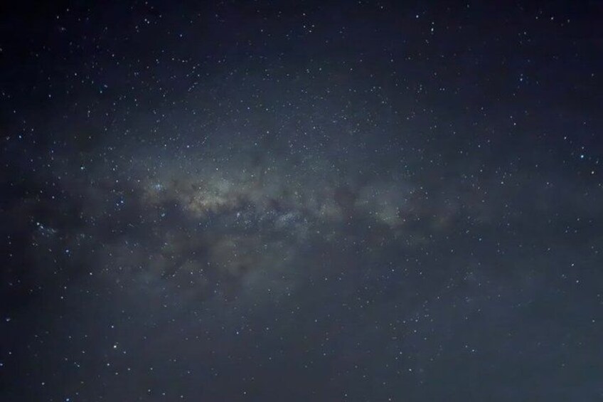 A starry night sky with the Milky Way visible. 3