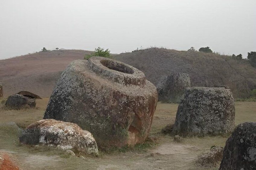 Large boulders in a natural landscape. 1
