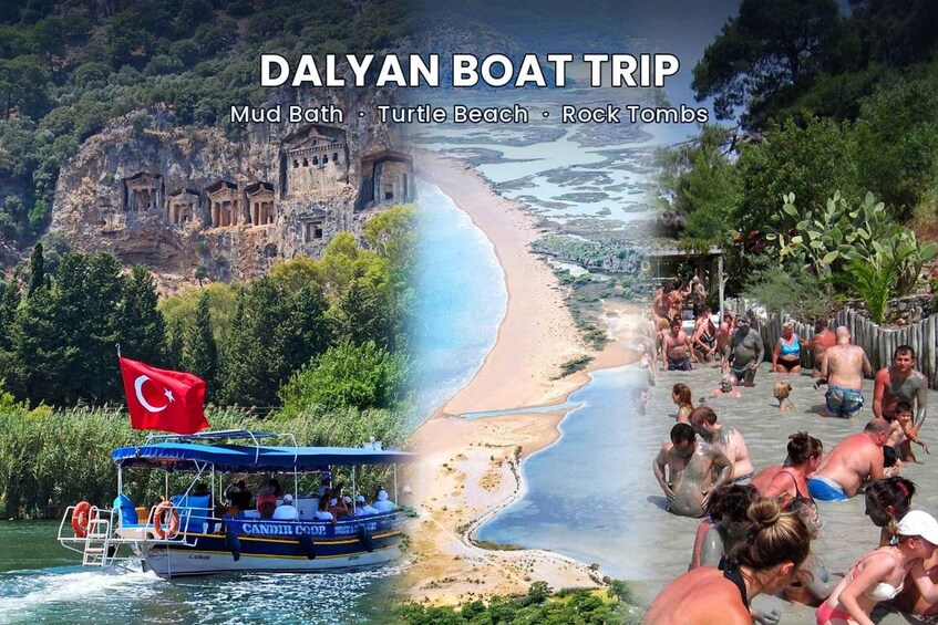 From Marmaris: Dalyan Boat Trip with Lunch & Mud Baths 1