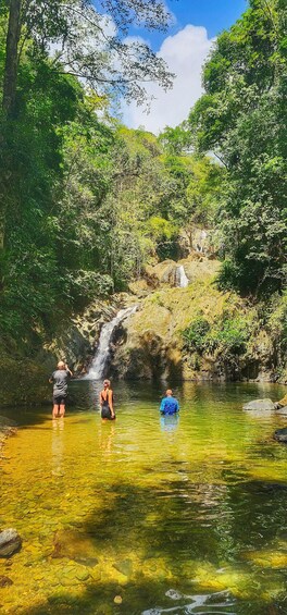 Una cascada, agua cristalina y vegetación exuberante. 3