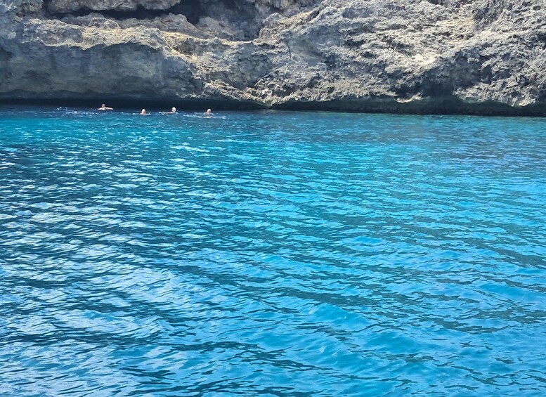 Picture 6 for Activity Curacao: Blue Room Cave and Turtles Boat Trip with Pizza 4