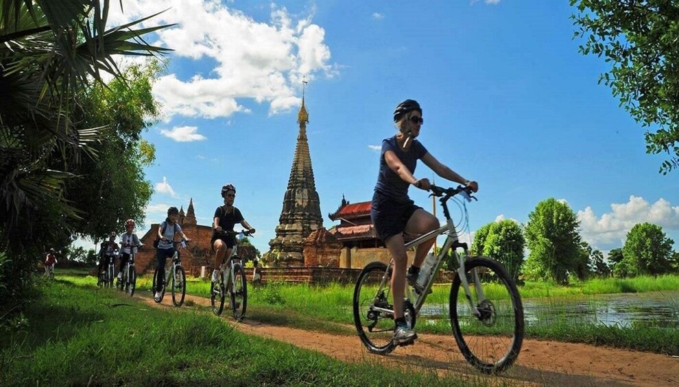 Cycling to Red Mountain for Wine tasting from Inle Lake