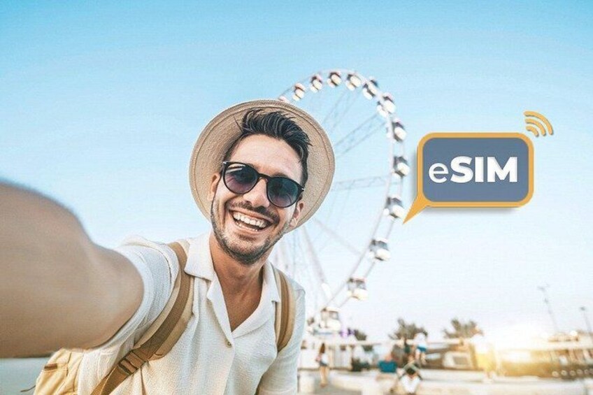 A person taking a selfie with a Ferris wheel in the background. 1