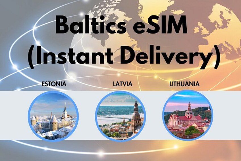 A map with Estonia, Latvia, and Lithuania highlighted. 1