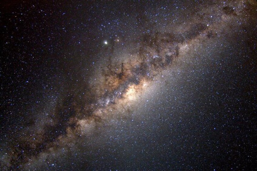 A starry night sky with the Milky Way galaxy. 3