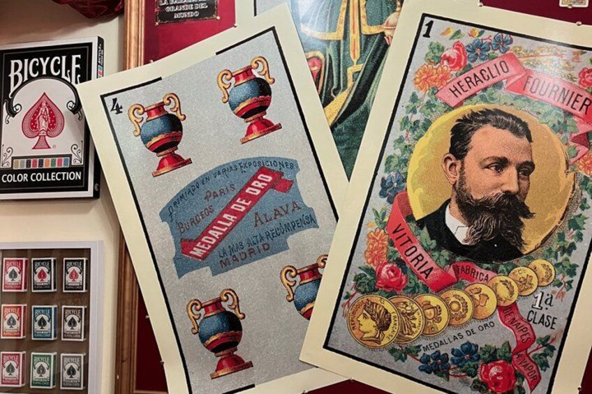A collection of vintage postcards and playing cards. 4