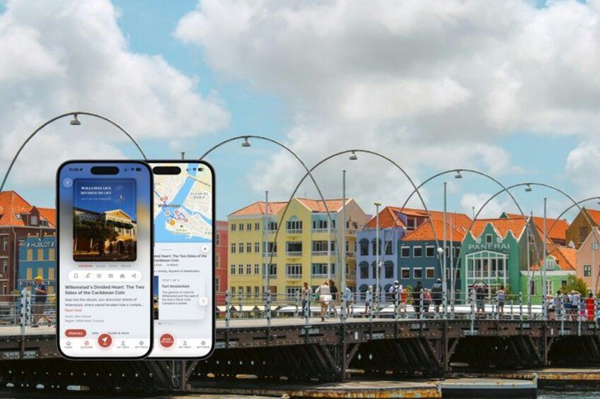 A smartphone displaying a map and a building with a sign that reads 'PANHAI'. 1