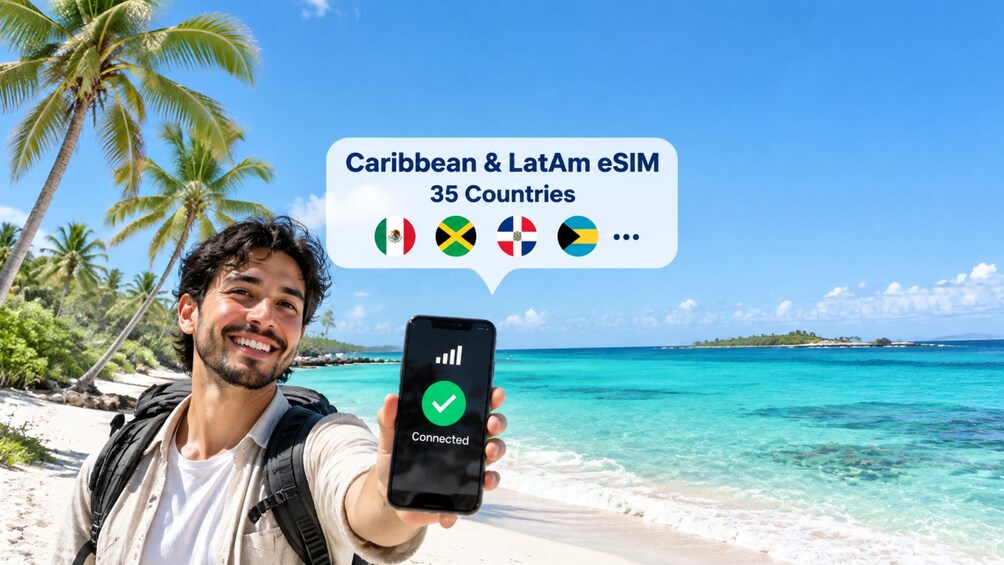 Caribbean & Latin America: Roaming Internet with eSIM Data Plan 3