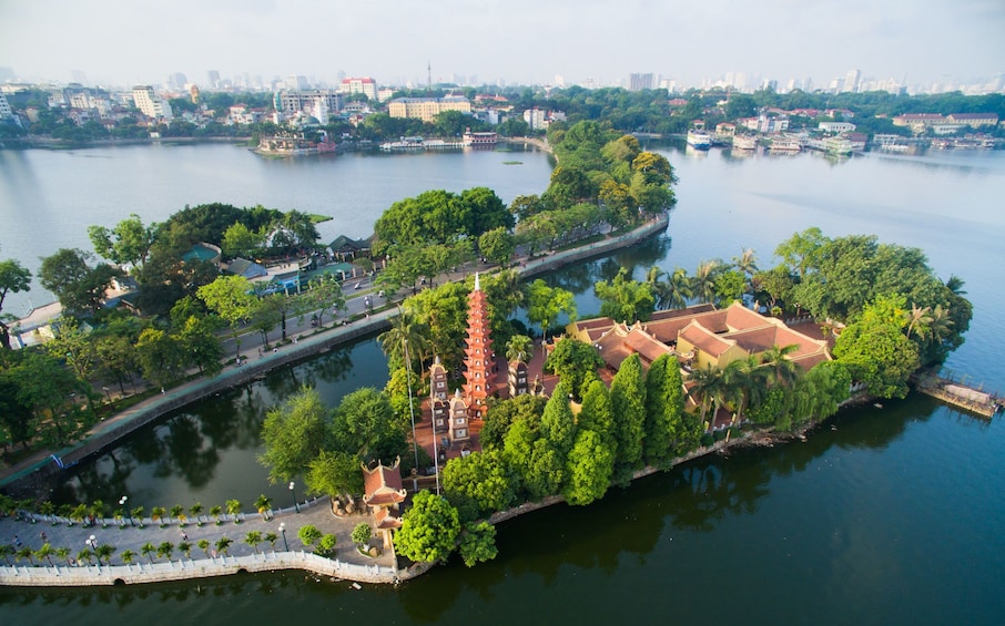 Aerial view of Hanoi