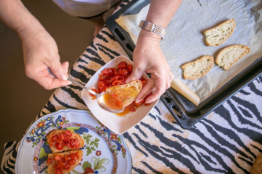 Private Market Tour + Cook + Dine in a local home in Arezzo