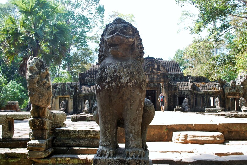 Animal statues at Banteay Kdei in Angkor, Cambodia