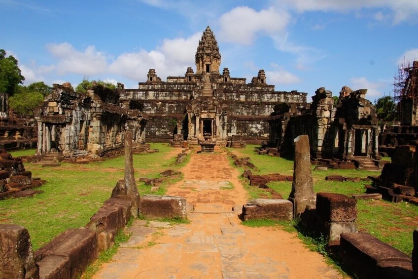 Bakong Temple grounds on a sunny day