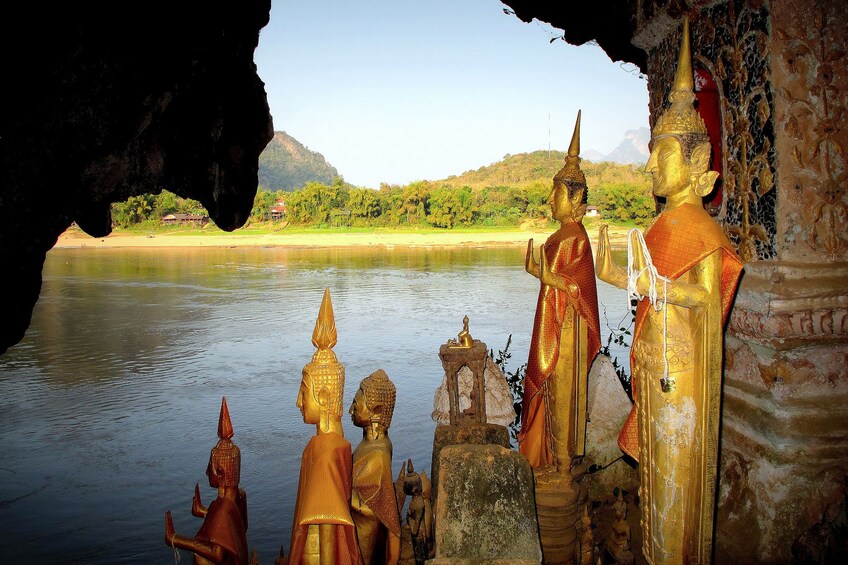 Buddha statues in the Pak Ou Caves