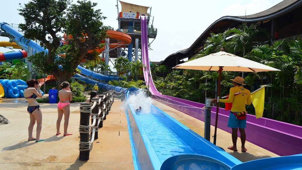 Two long waterslides at Vana Nava Waterpark