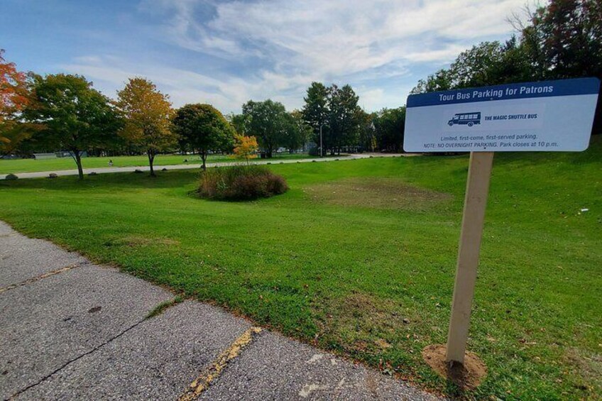 This Sign is the correct parking location at the Traverse City Civic Center 2
