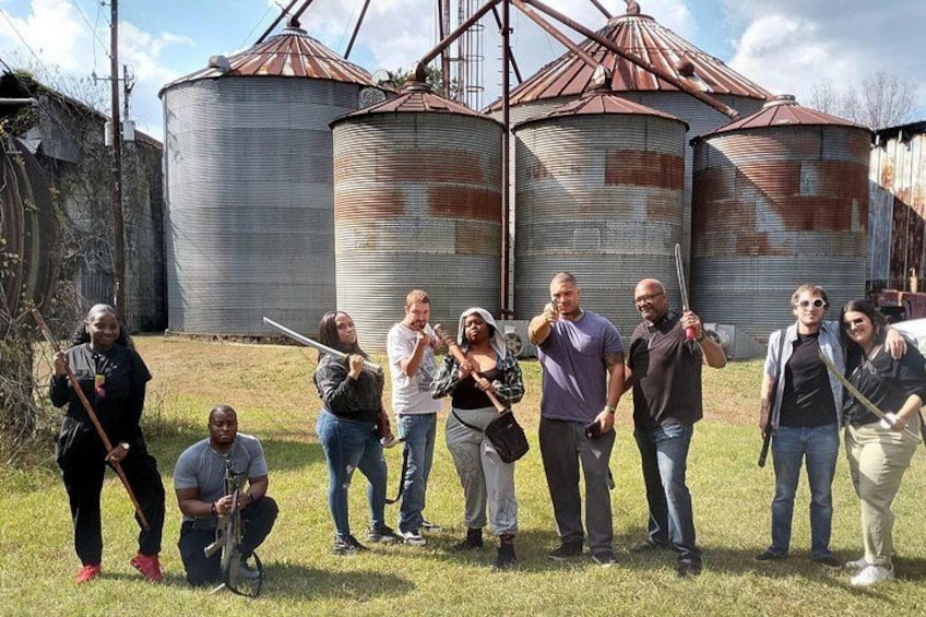 Fan recreating scenes filmed in Haralson 2