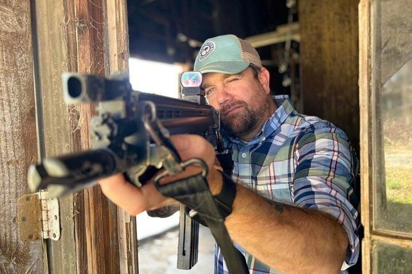 Fan recreating scenes filmed in Haralson 1
