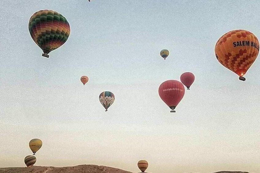 Hot air balloons in the sky. 2
