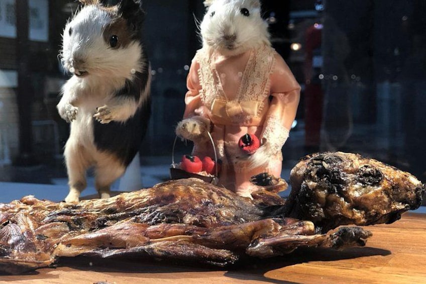 Roasted guinea pig from Peru. 3