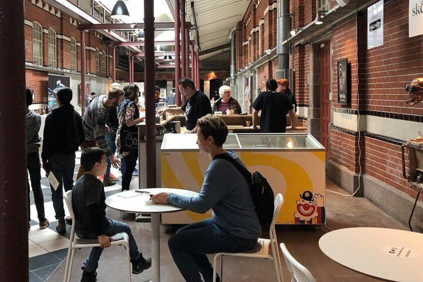 Visitors enjoying our tasting bar where you can try 10-15 different items every day. 4
