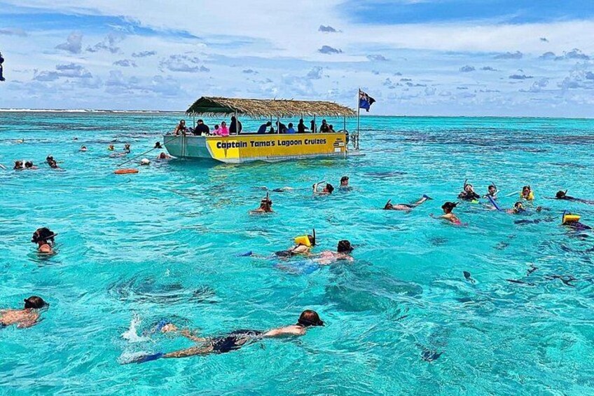 Snorkelling from the glass bottom boat 1