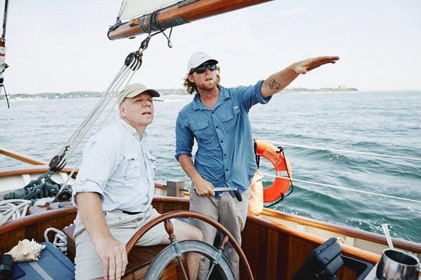 Take the Helm and talk sailing with Captain and crew! 2