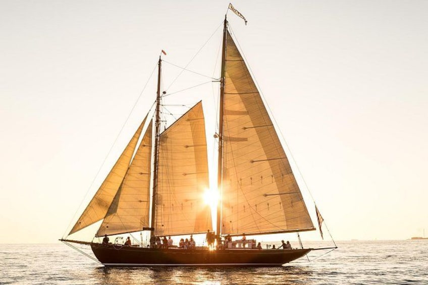 Schooner When And Sunset Sail 1