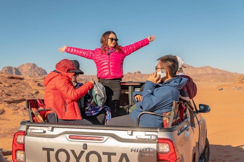From Petra to Wadi Rum, then back to Amman or the airport. 2