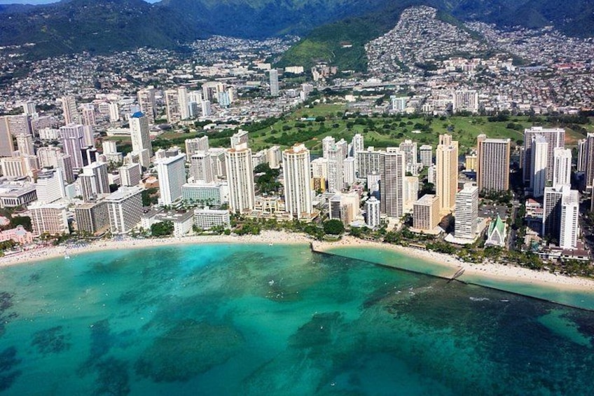 Waikiki skyline from the air 2