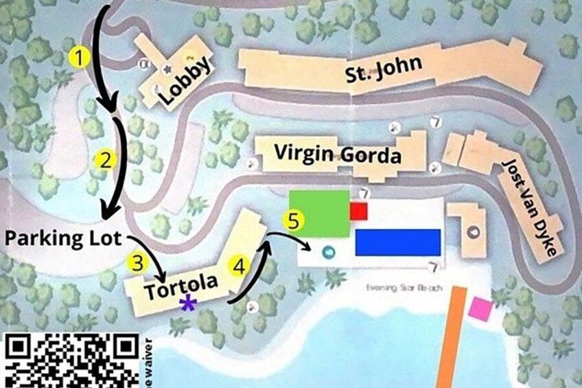Map to find dock. 2