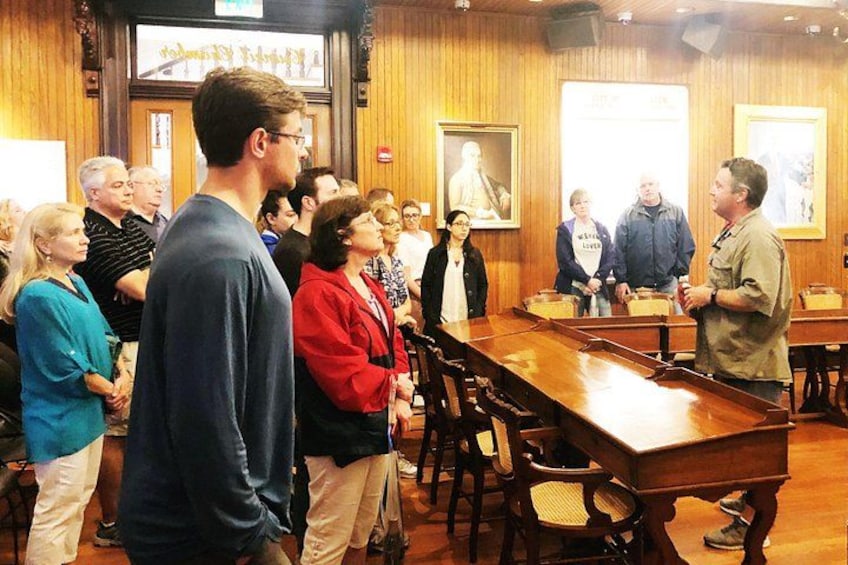 Tour guide Daniel inside City Hall 2