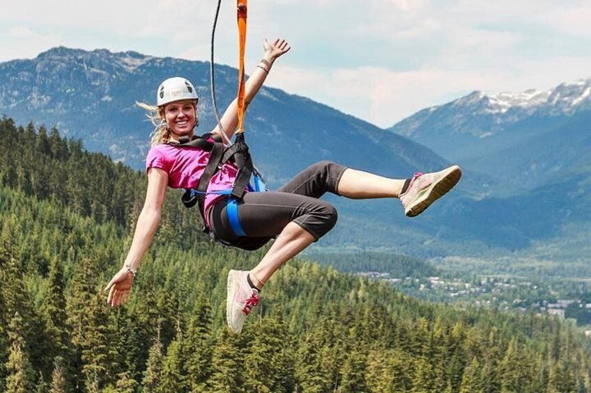 Ziptrek's free range harness ziplining 1