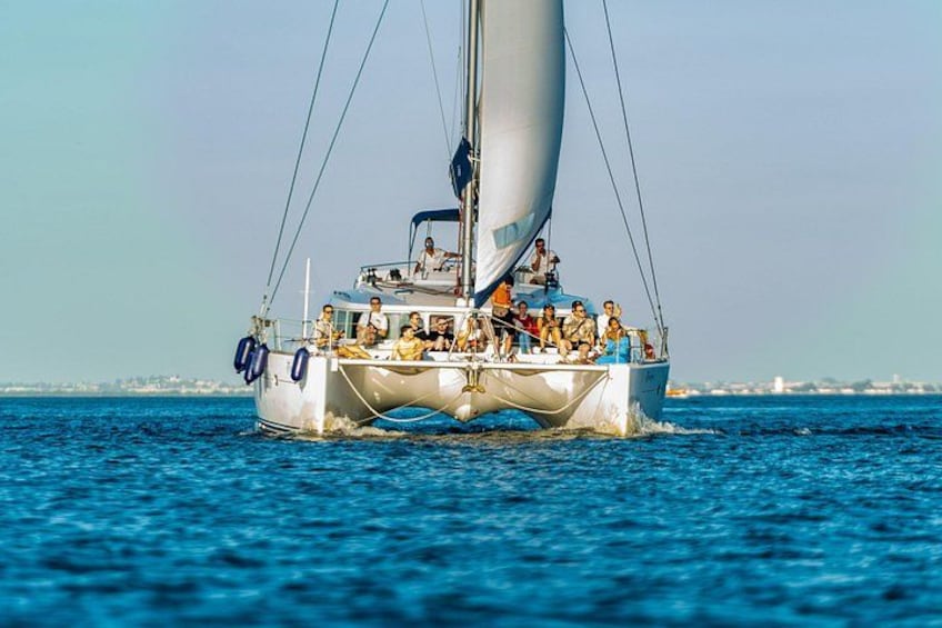 Lisbon Sailing Catamaran Public Cruise with drinks 3