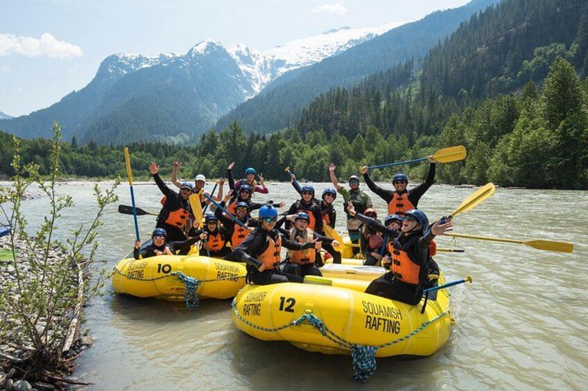 Just finished our delicious gourmet BBQ lunch - now it's time for even more fun and exciting rapids! 3
