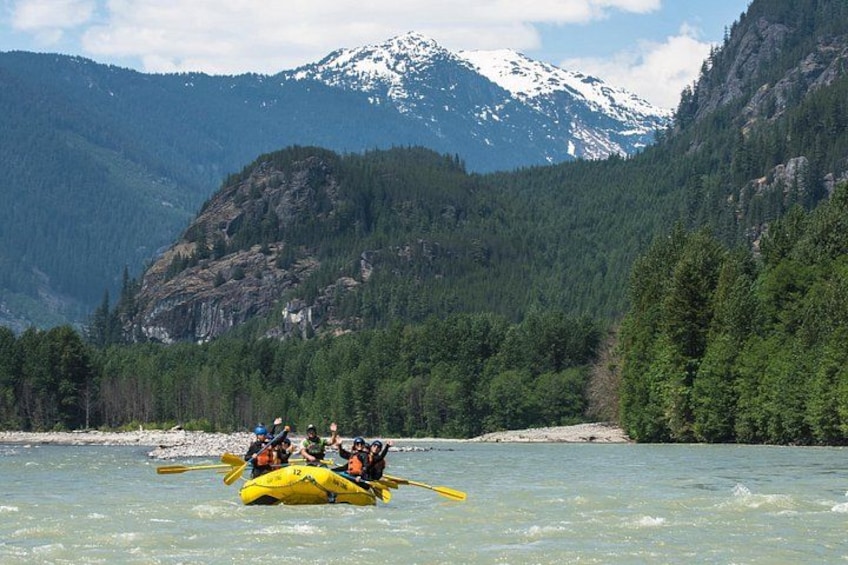 You'll encounter hanging glaciers and snow-capped mountains all around you in the Elaho Valley. 2